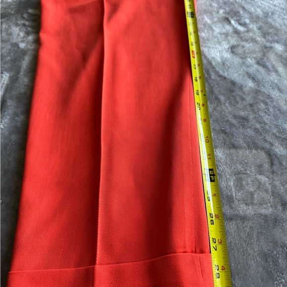 Vintage Escada Margaretha Ley Red Wool High Waist Designer Pants EU 42 - Picture 12 of 13